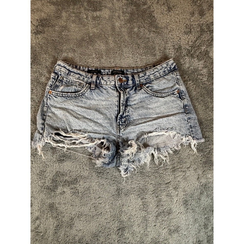 Wild Fable Low Rise Distressed Denim Cut Off Shorts Light Acid Wash Size 00